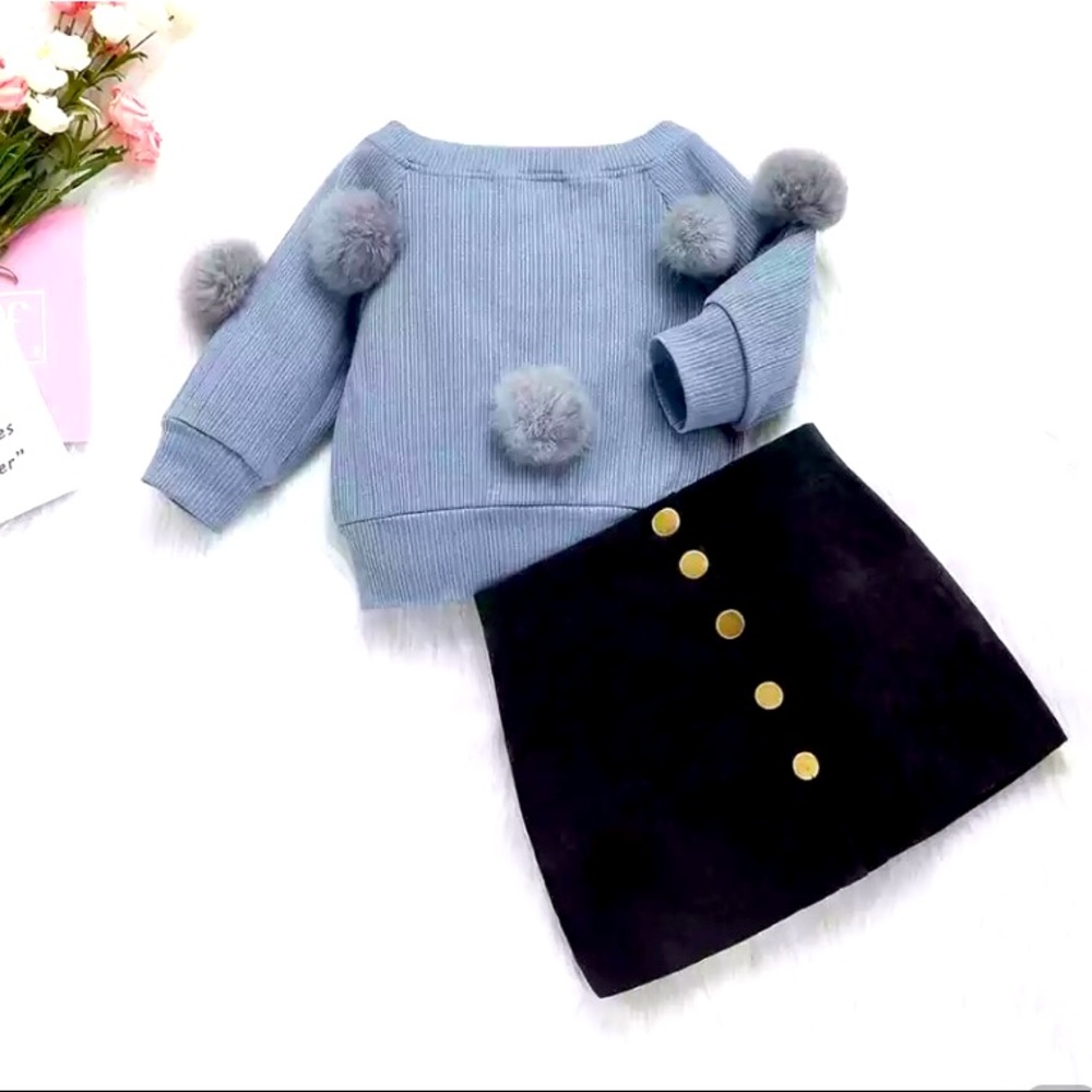 Beautiful Baby girl suit (shirt and skirt)